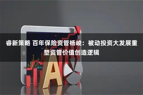 睿新策略 百年保险资管杨峻：被动投资大发展重塑资管价值创造逻辑